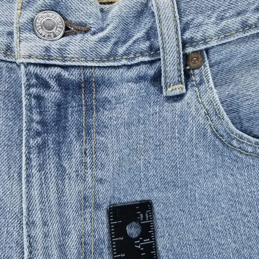 Levis 550 Shorts Mens 38 Blue Denim Bermuda Relaxed Fit 11